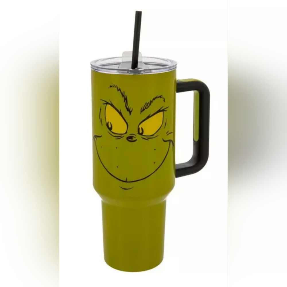 40 Oz GRINCH CUP WITH STRAW INSULATED G10